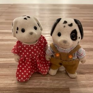 Retired Calico critters Sylvanian families Kennelworth Dalmatian parents